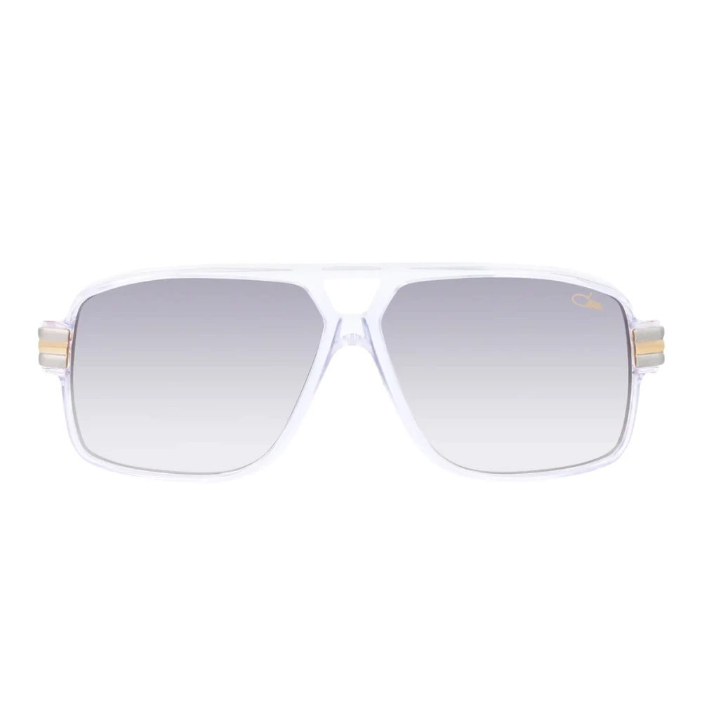 Cazal Vintage Pilot Solglasögon med Guld Metall Detaljer White, Unisex
