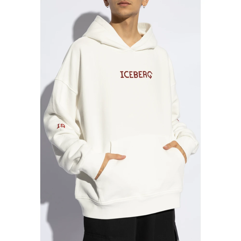 Iceberg Sweatshirt met logo White Heren