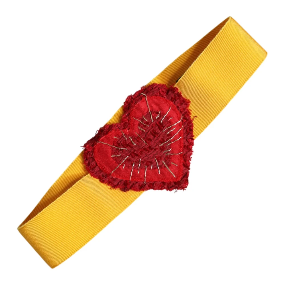 Dolce & Gabbana Women's Yellow Waist Belt - Belts - S - Accessories