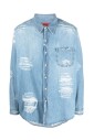 vernielde-denim-overhemd-met-knoopsluiting