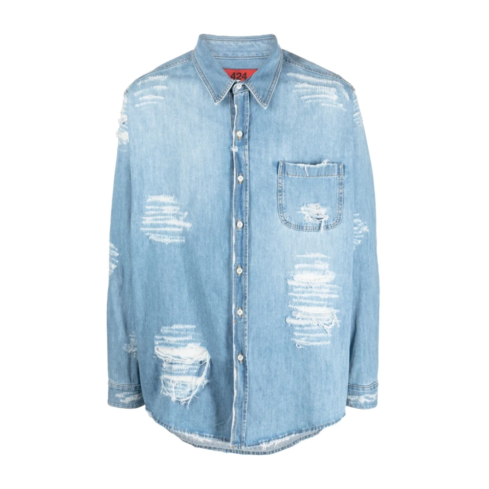 Shirts > Denim Shirts - - 424 - Modalova