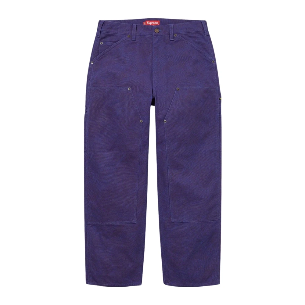 Supreme Blauwe Canvas Utility Schildersbroek Blue Heren