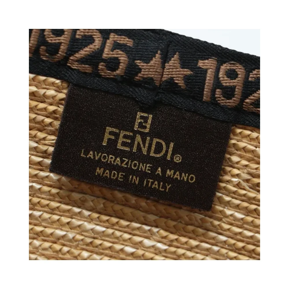 Fendi Vintage Pre-owned Fabric handbags Beige Dames