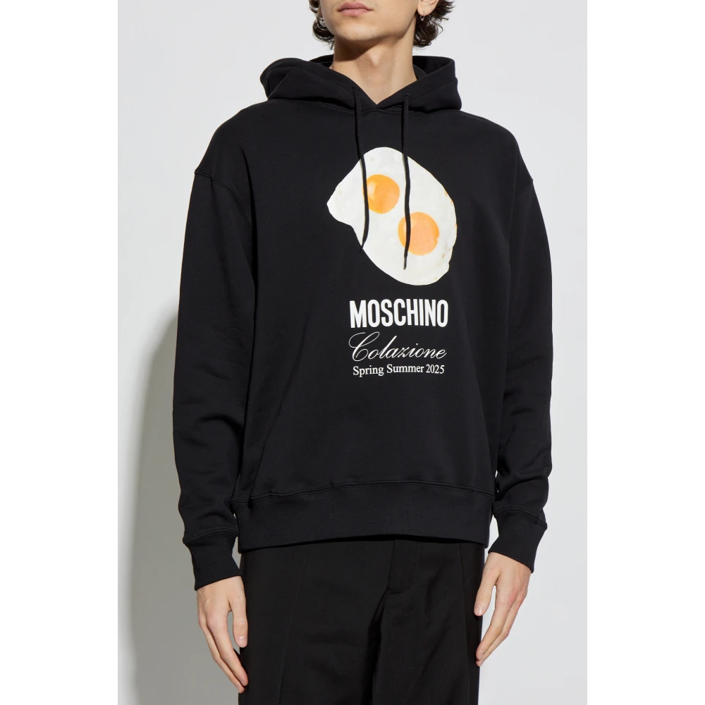 Moschino Hoodie Black Heren