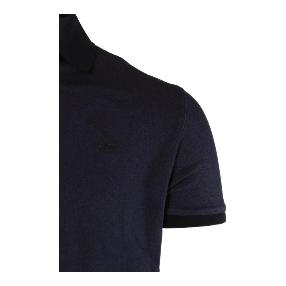 ETRO Blauw Polo Shirt Upgrade Casual Stijl Blue Heren