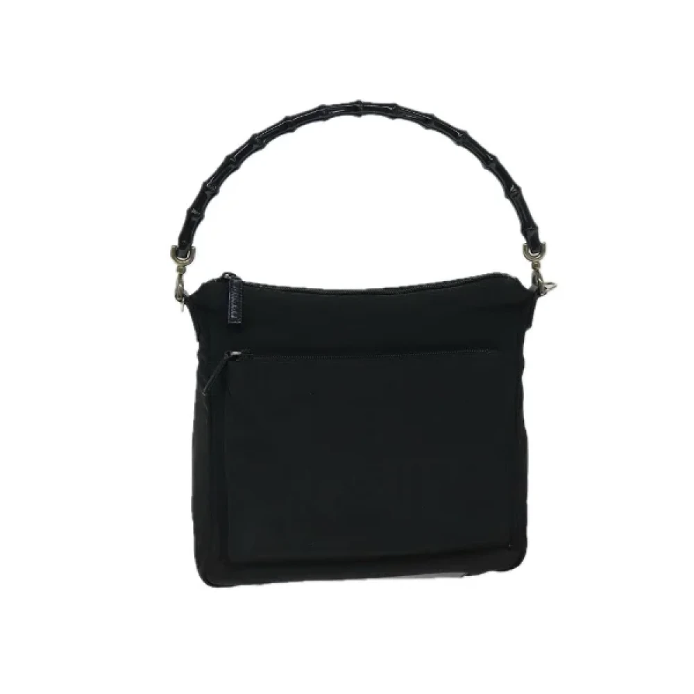 Gucci Vintage Pre-owned Nylon handbags Black Dames