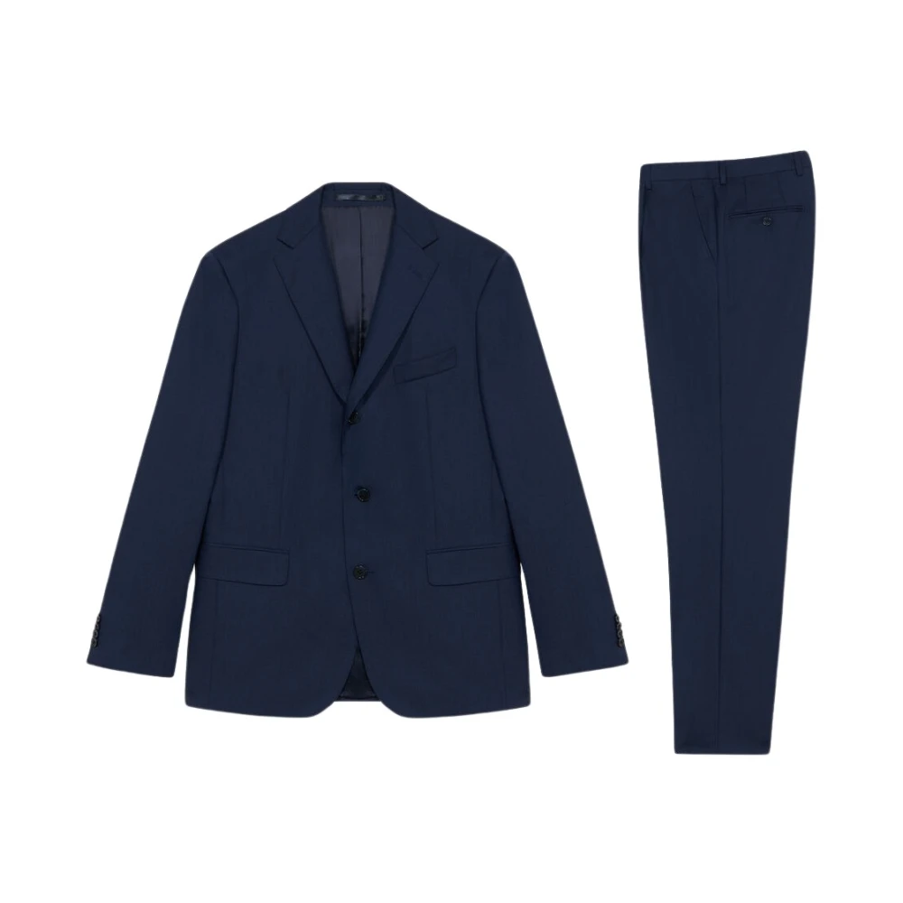 Brooks Brothers Donkerblauw pak van zuivere wol Blue Heren