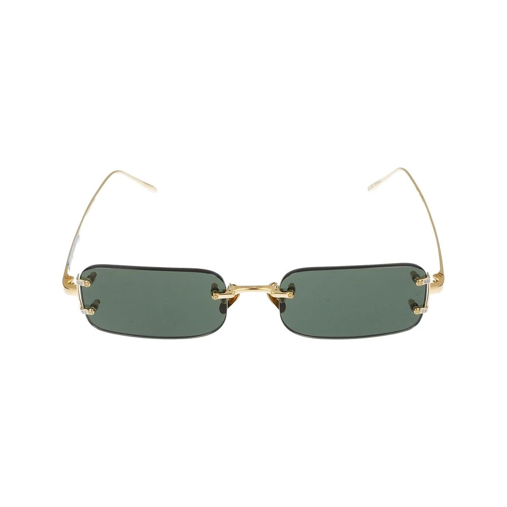 Linda Farrow Yellow Sunglasses, Unisex, 53 Mm, Taylor C9 Sunglasses Gold/Light Gold