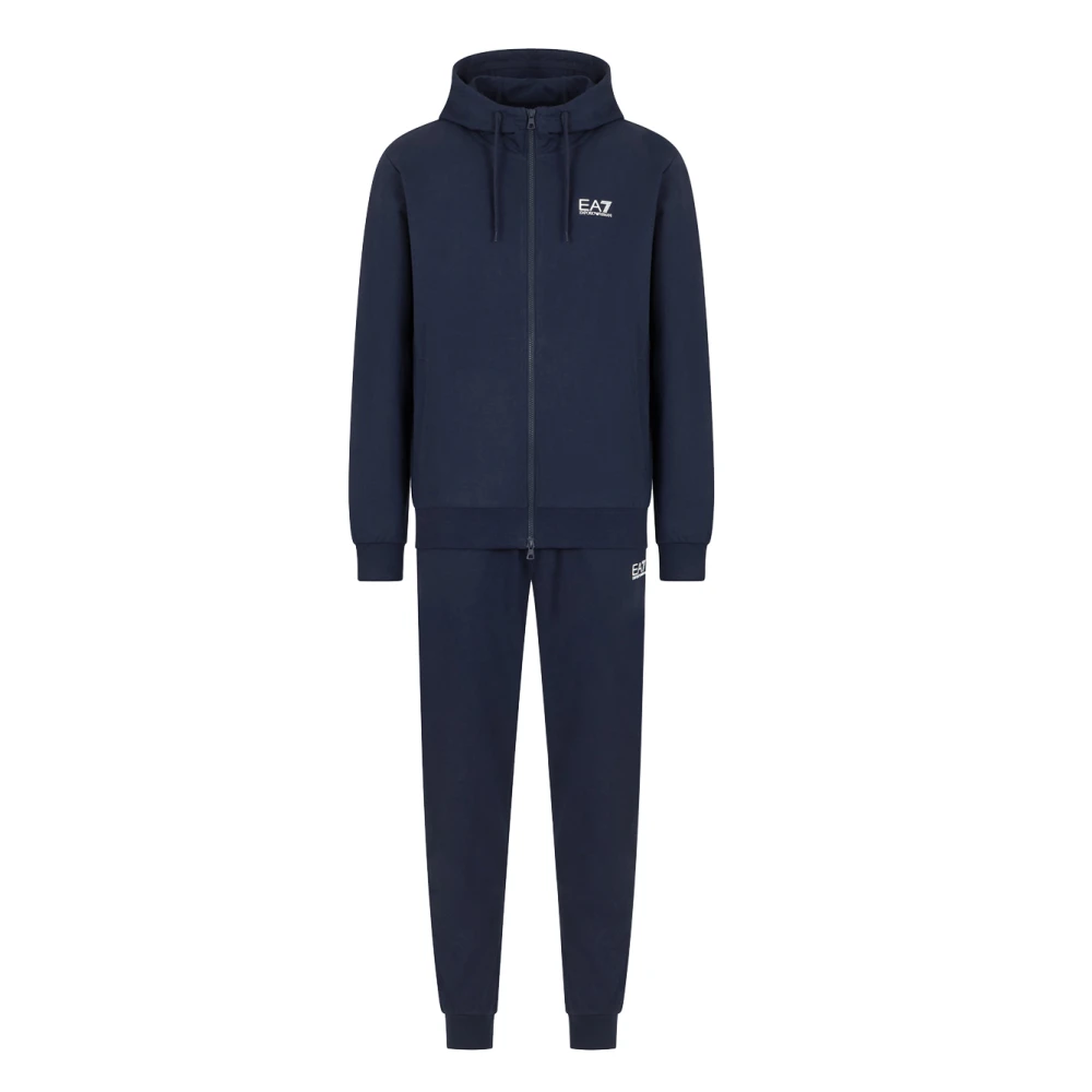 Emporio Armani Ea7 Men's Blue Training, 3XL, Dynamic Sporty Tracksuit Set