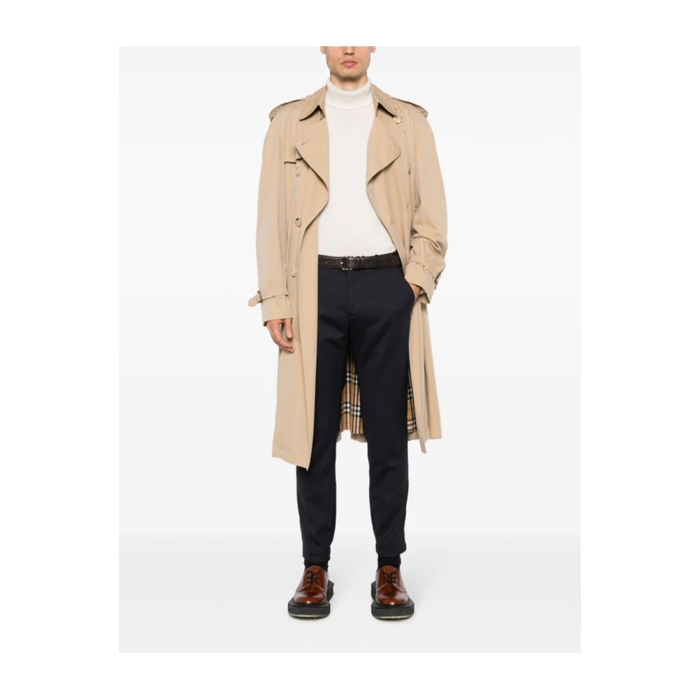 Incotex Navy Chino Broek met Elastische Boorden Blue Heren