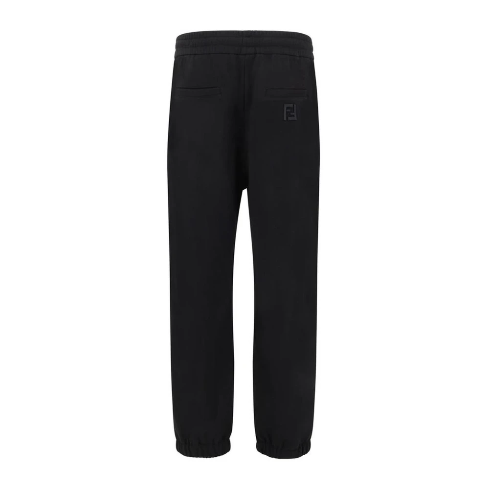 Fendi Comfortabele Sweatpants met Achterzakken Black Heren