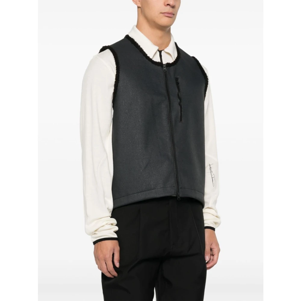 Gr10K Technische Asphalt Vest met Shearling Voering Gray Heren