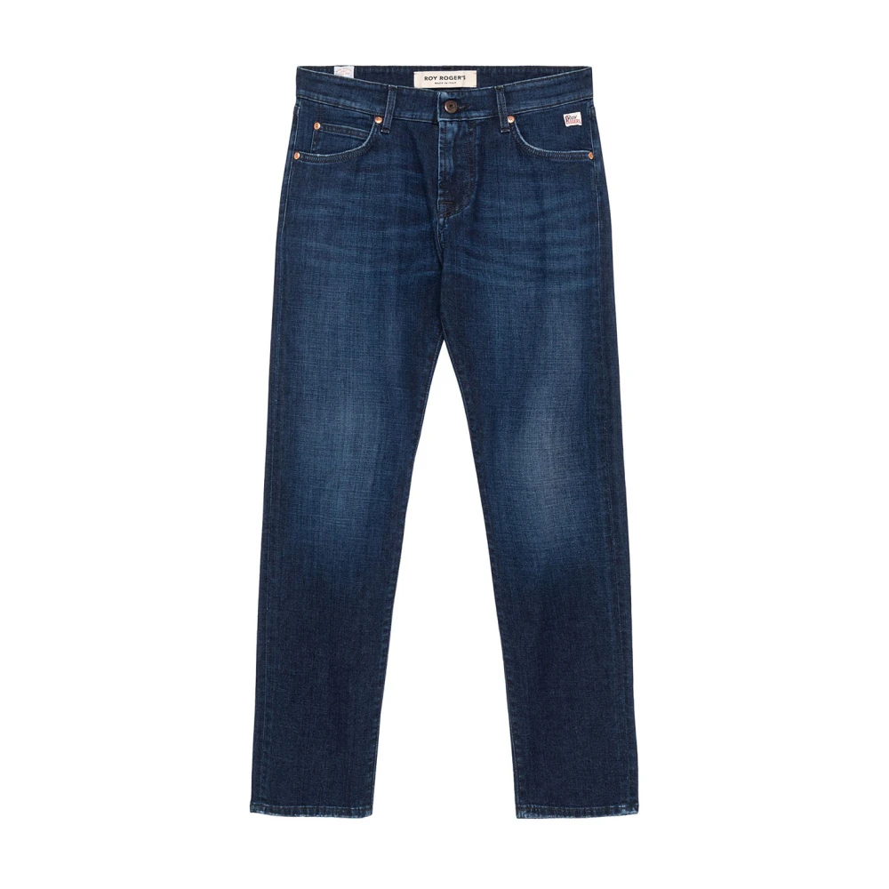 Roy Roger's Men's Blue Slim Fit Jeans, W36, Dark Wash Slim Fit Denim Jeans