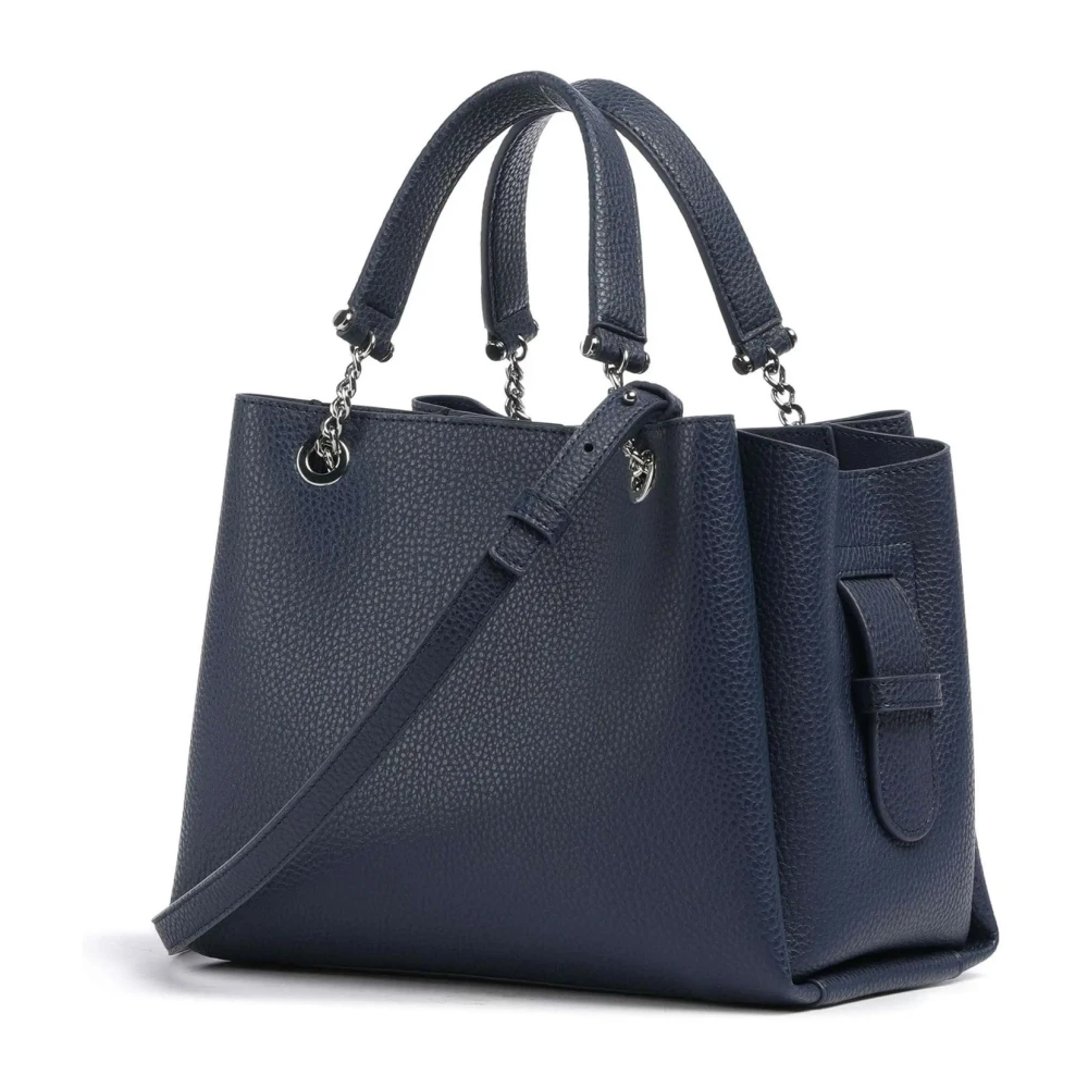 Emporio Armani Stijlvolle Schoudertas met Charme Blue Dames