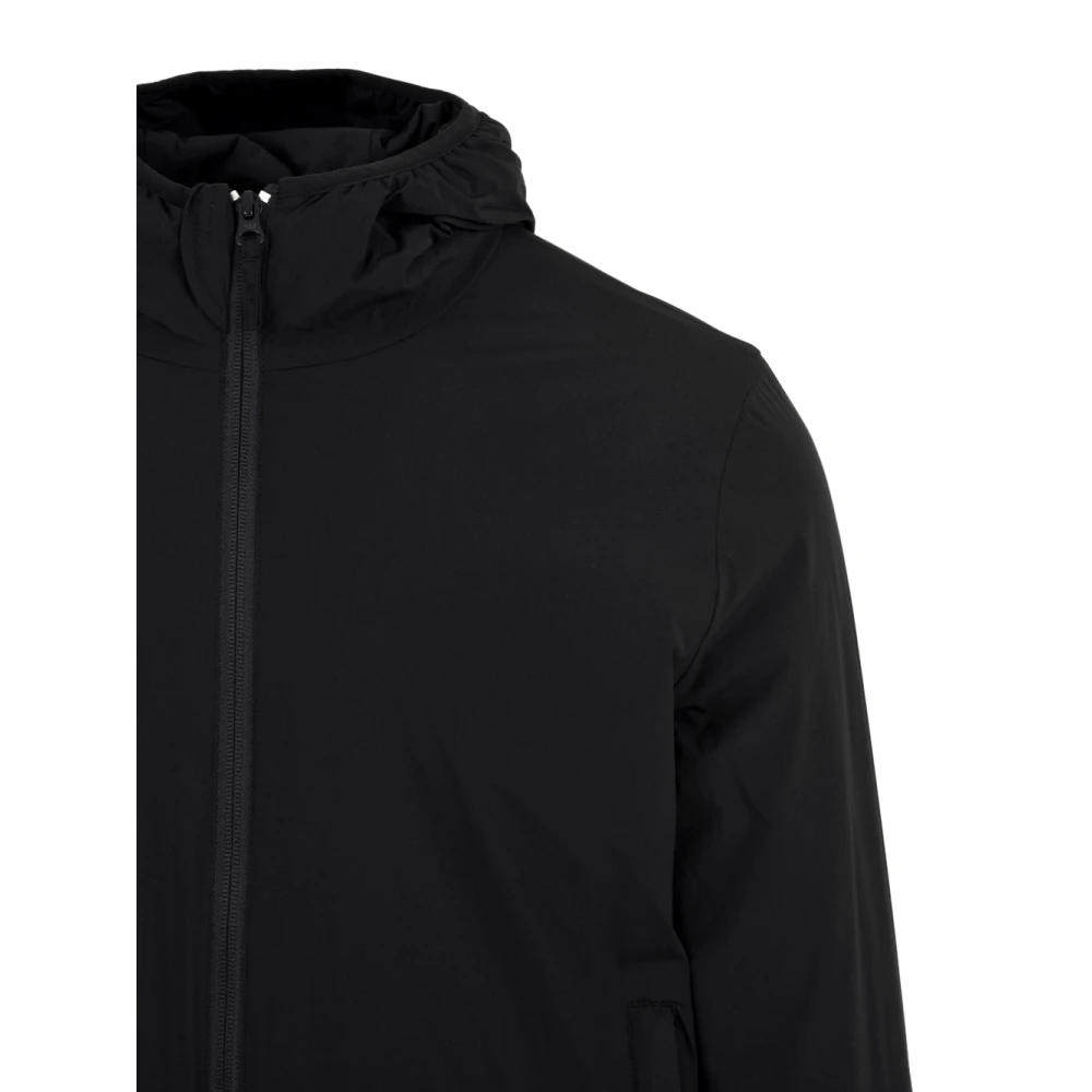 Aspesi Voorrits Dubbele Zak Binnen Zak Jas Black Heren