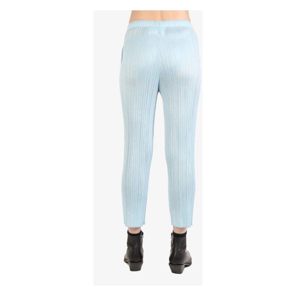 Issey Miyake Stijlvolle Broeken voor een Trendy Look Blue Dames
