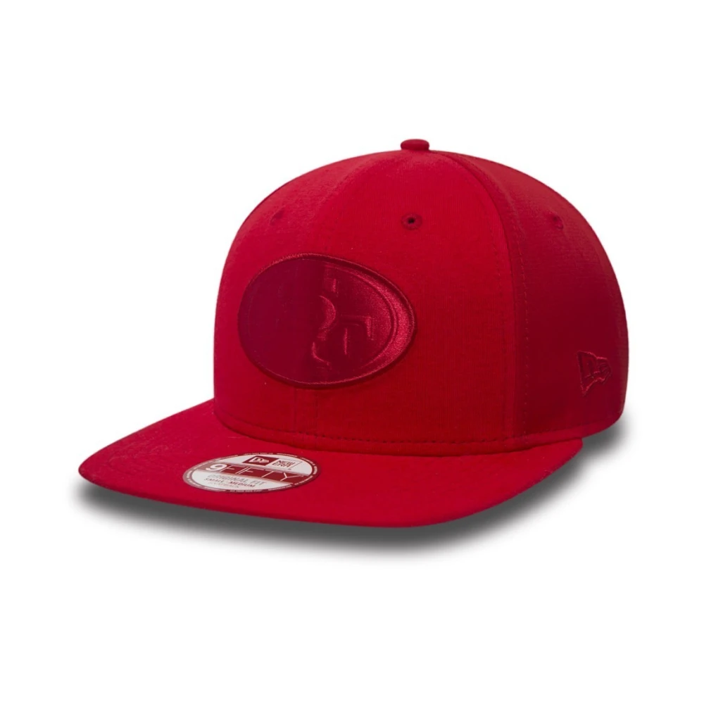 New era Rode Geëmbosseerde Snapback Cap Red Unisex