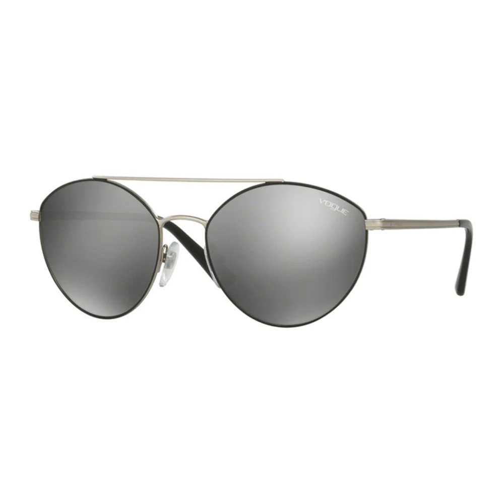 Vogue Women's Black Metal Frame Cat-Eye Sunglasses - Sunglasses - One Size - Accessories