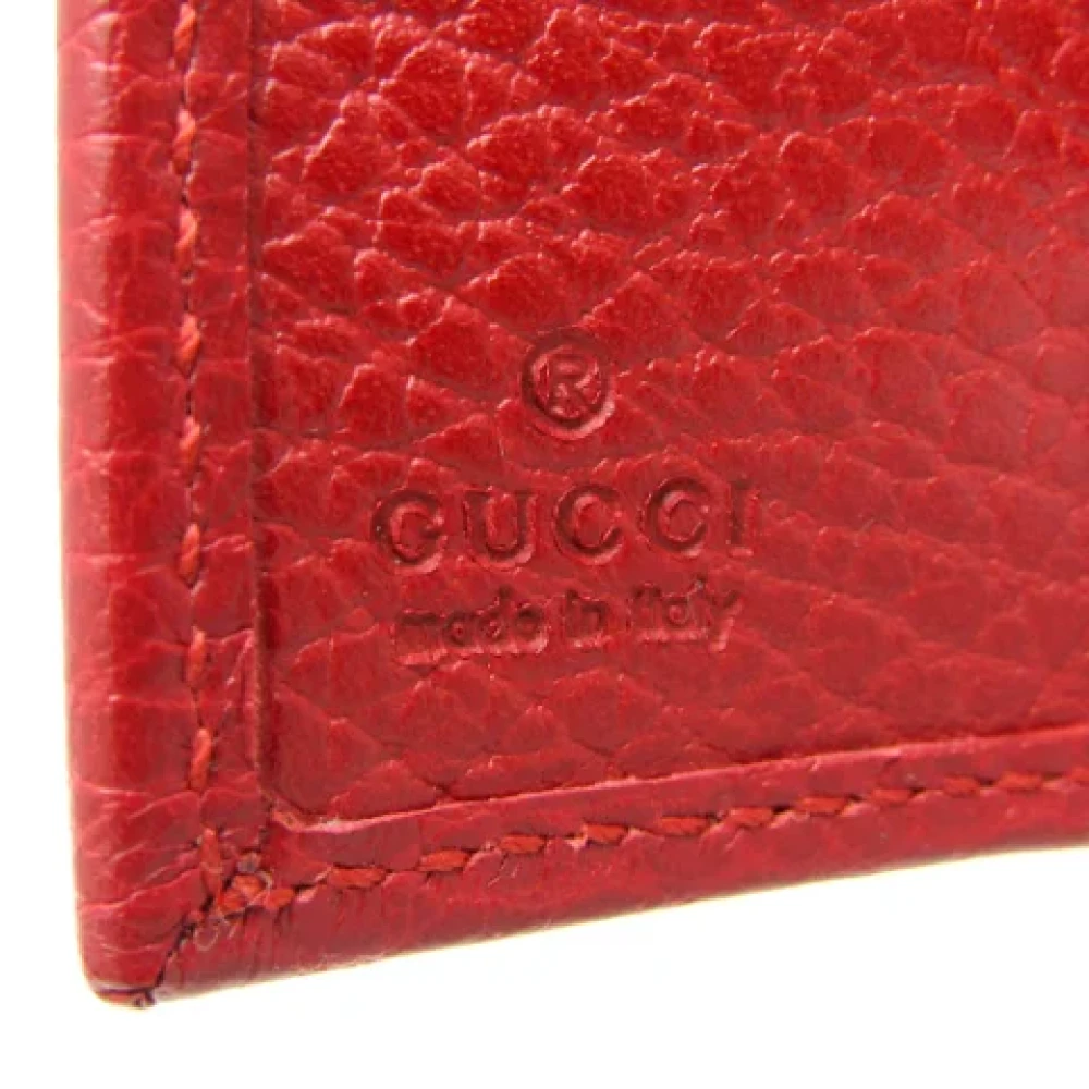 Gucci Vintage Pre-owned Leather wallets Red Dames