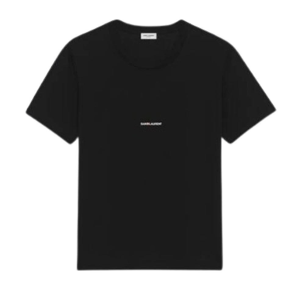 Saint Laurent Zwarte T-shirts en Polos Black Heren