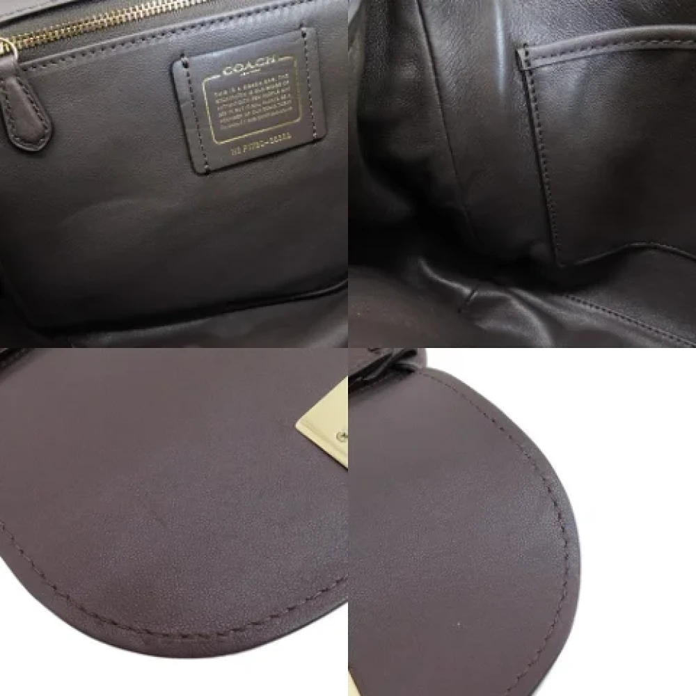 Coach Pre-owned Leather handbags Brown Dames