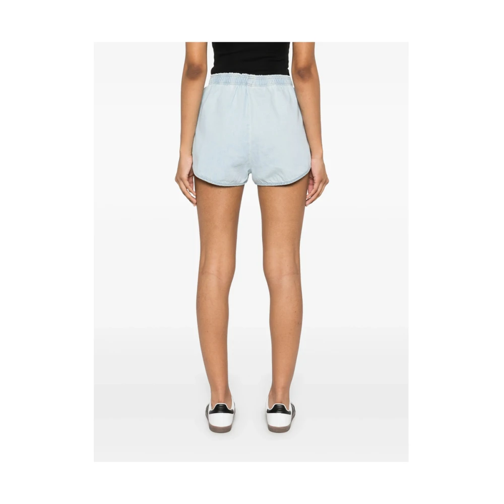 Lois Blauw Elastische Taille Logo Stiksels Blue Dames