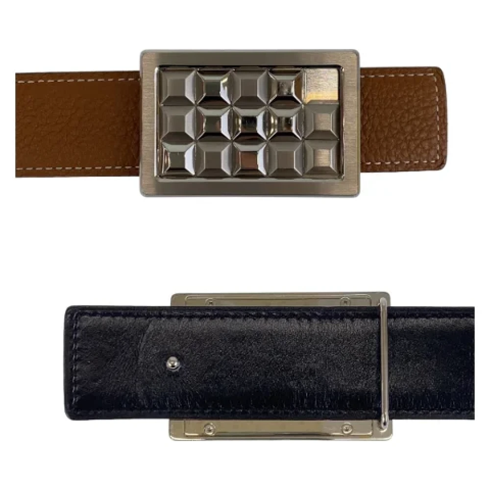 Hermès Vintage Pre-owned Leather belts Brown Heren