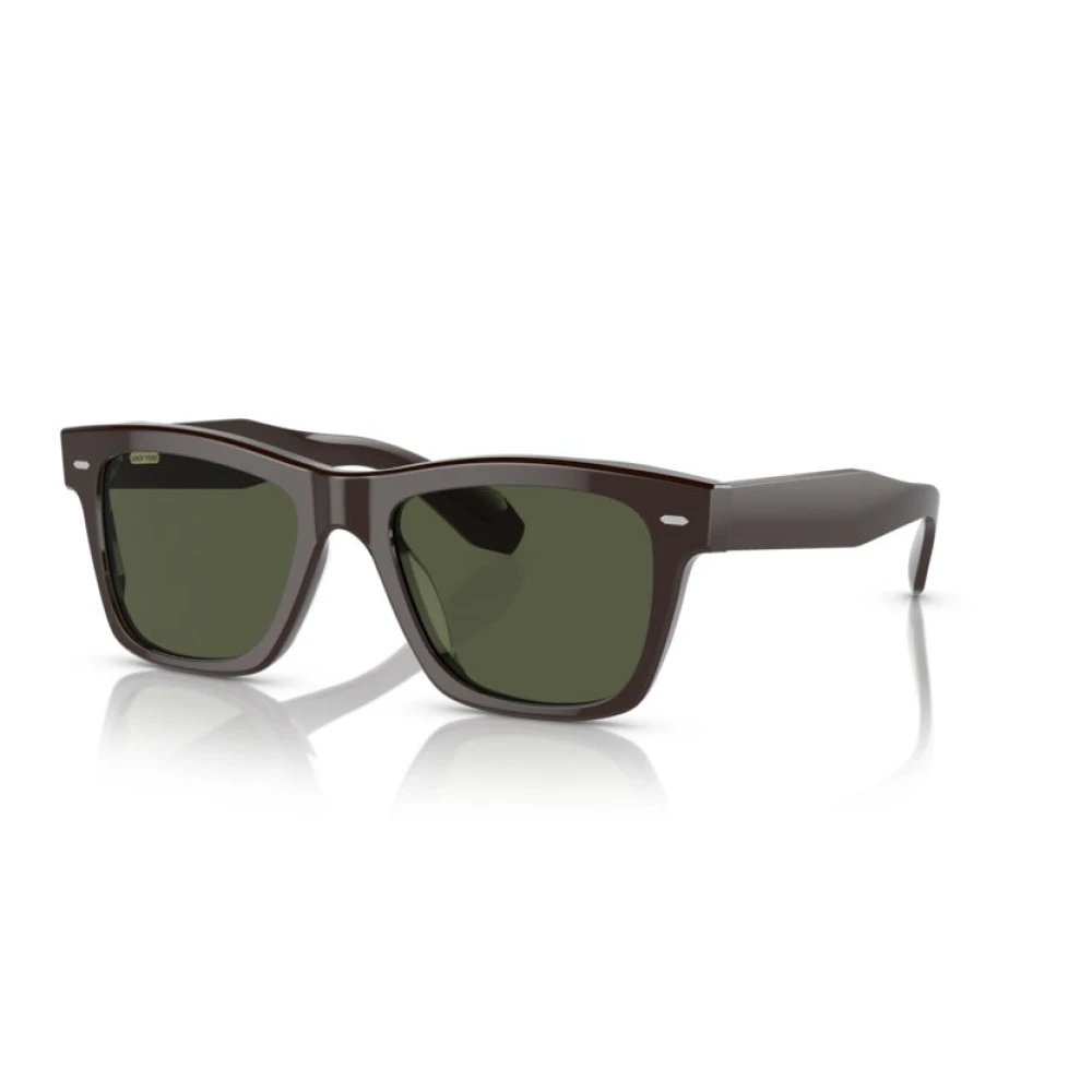 Oliver Peoples Men's Brown Sunglasses, 53 Mm, Rectangular Sunglasses