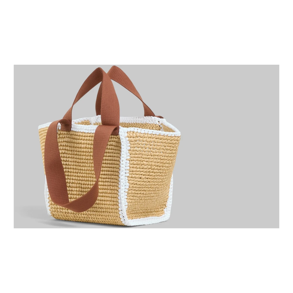 Marni Macramillo small shopper Beige Dames