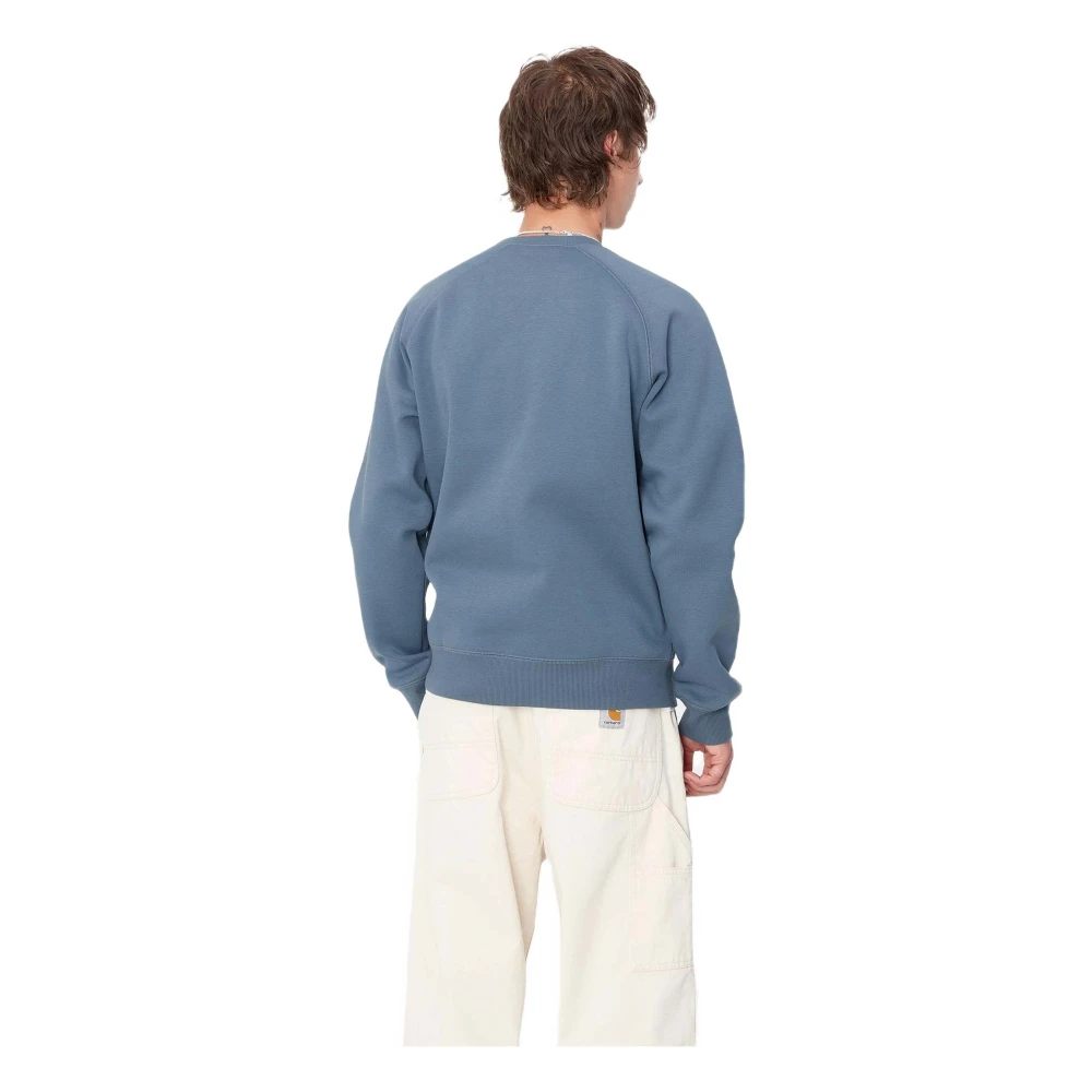 Carhartt WIP Chase Sweat Longsleeve T-shirt Blue Heren