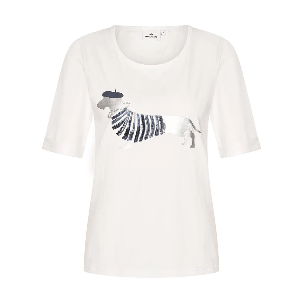 HV Polo Korte Mouw Top Yara White Dames