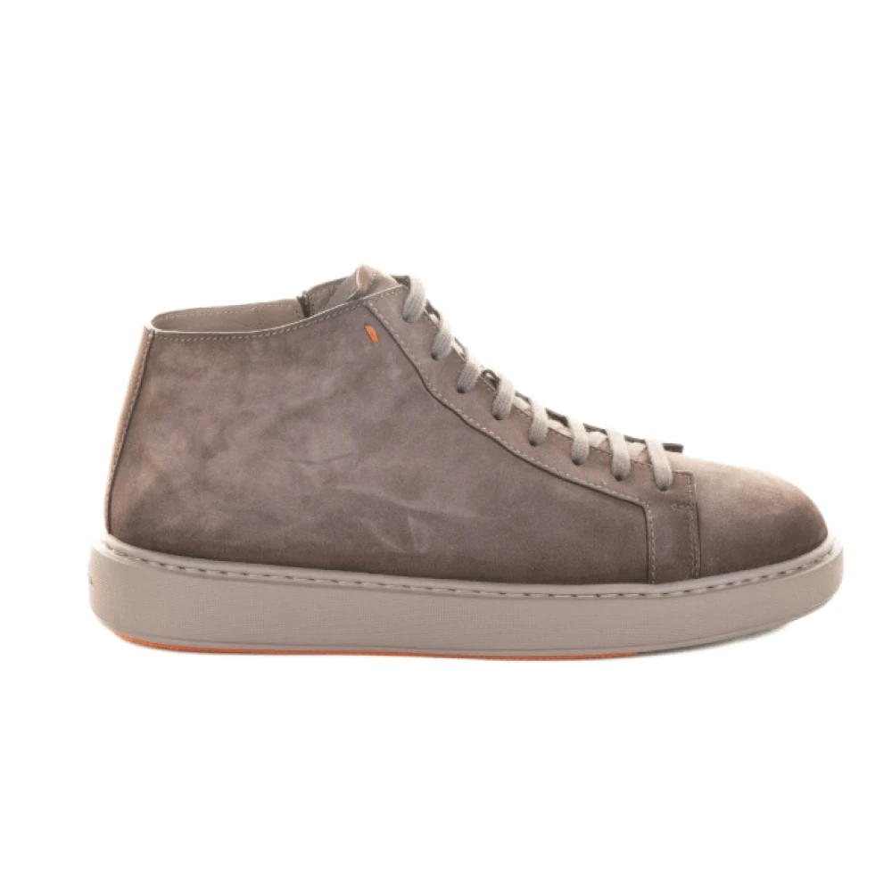 Santoni Vetersluiting Zip Laarzen Heren Schoenen Bruin