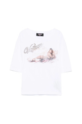 t-shirt-blanc-a-imprime-graphique-et-col-rond