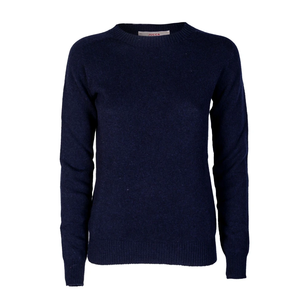 Jucca Kasjmier Ronde Hals Dames Trui Blue Dames
