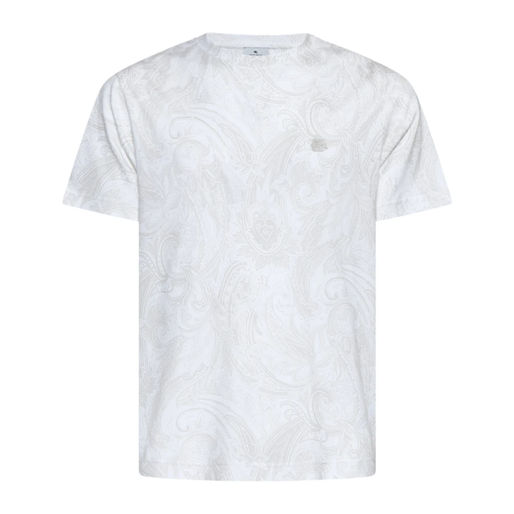 ETRO Witte T-shirts en Polos White Heren