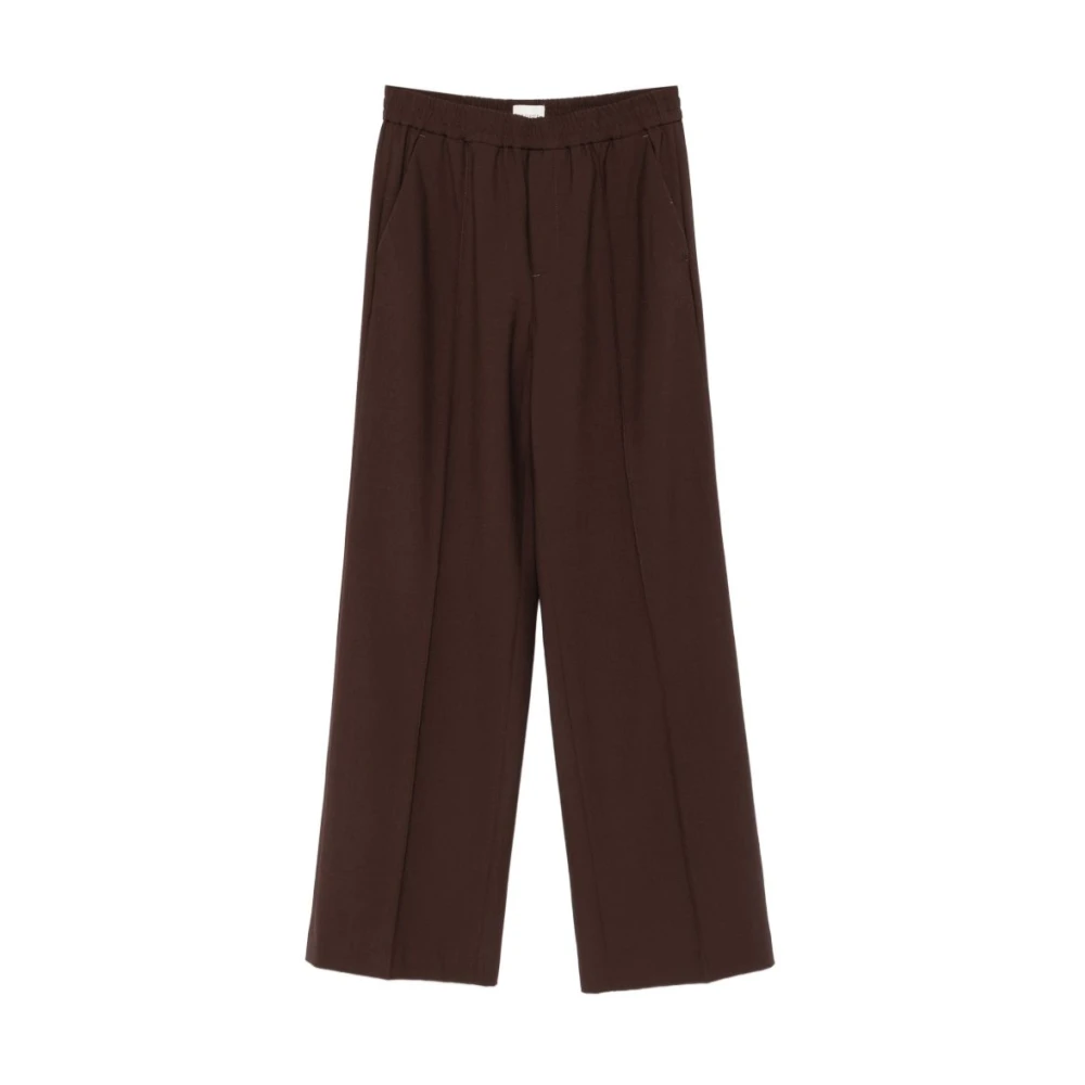 Closed Vrouw Bruin Broeken Dames, M, Wijde Broek