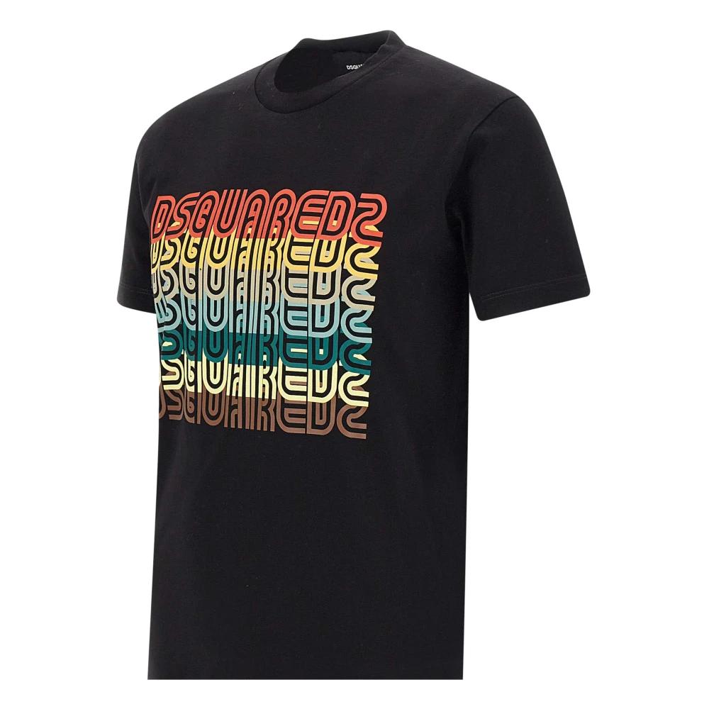 Dsquared2 Zwarte T-shirts en Polos Black Heren