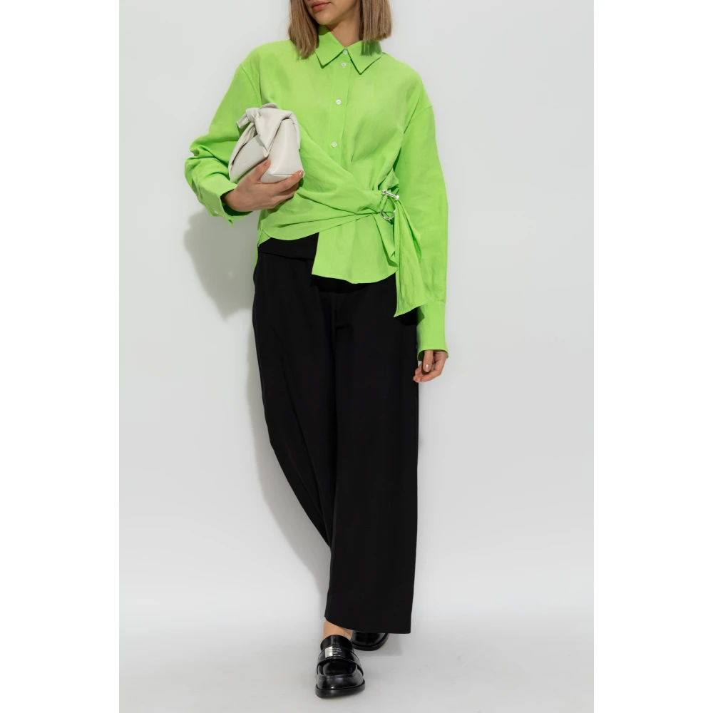JW Anderson Shirt met applicatie Green Dames