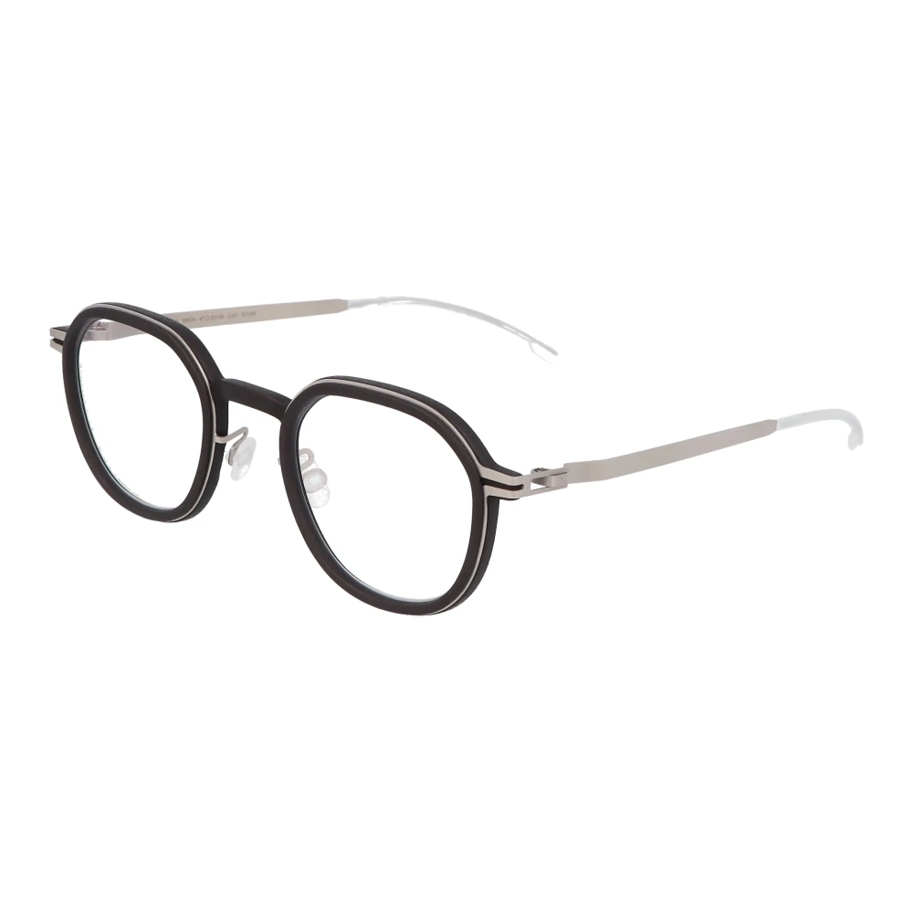 Mykita Moderne ronde metalen montuur bril Black Unisex