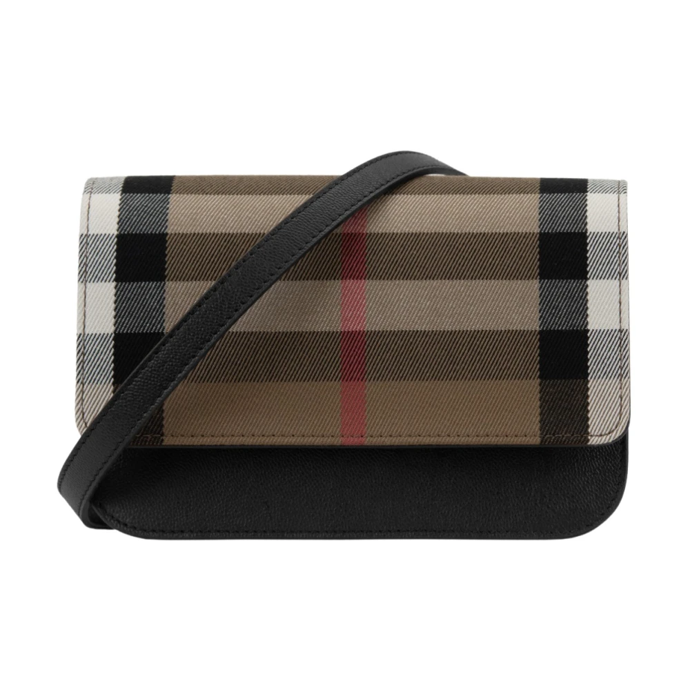 Burberry Dames Schoudertas Magnetische Knoop Beige Dames