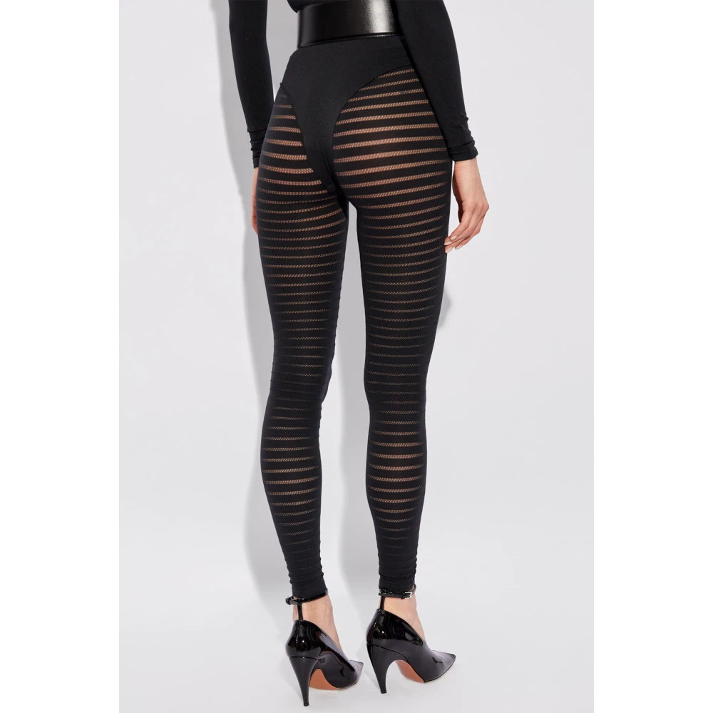 Alaïa Doorzichtige leggings Black Dames