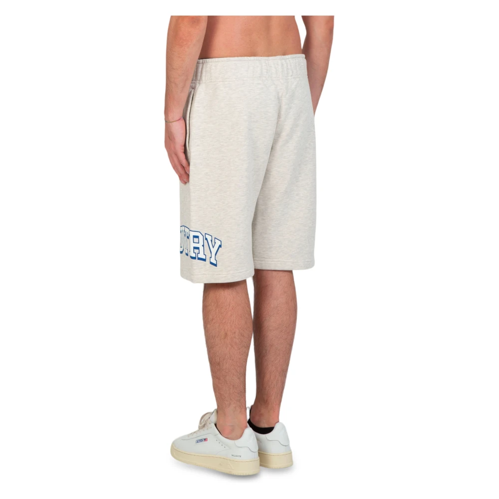 Autry Klassieke College Shorts voor dagelijks comfort Gray Heren