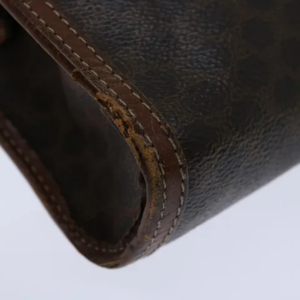 Celine Vintage Pre-owned Leather clutches Brown Dames