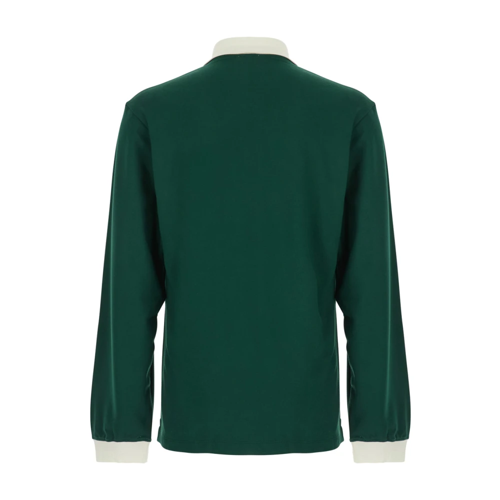 Casablanca Groen Poloshirt met Logo Letters Green Heren