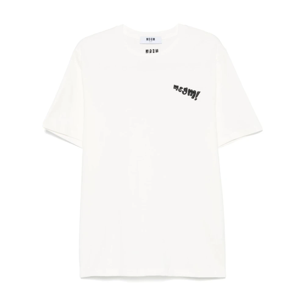 Msgm - Tops > T-Shirts - White - Msgm - Modalova