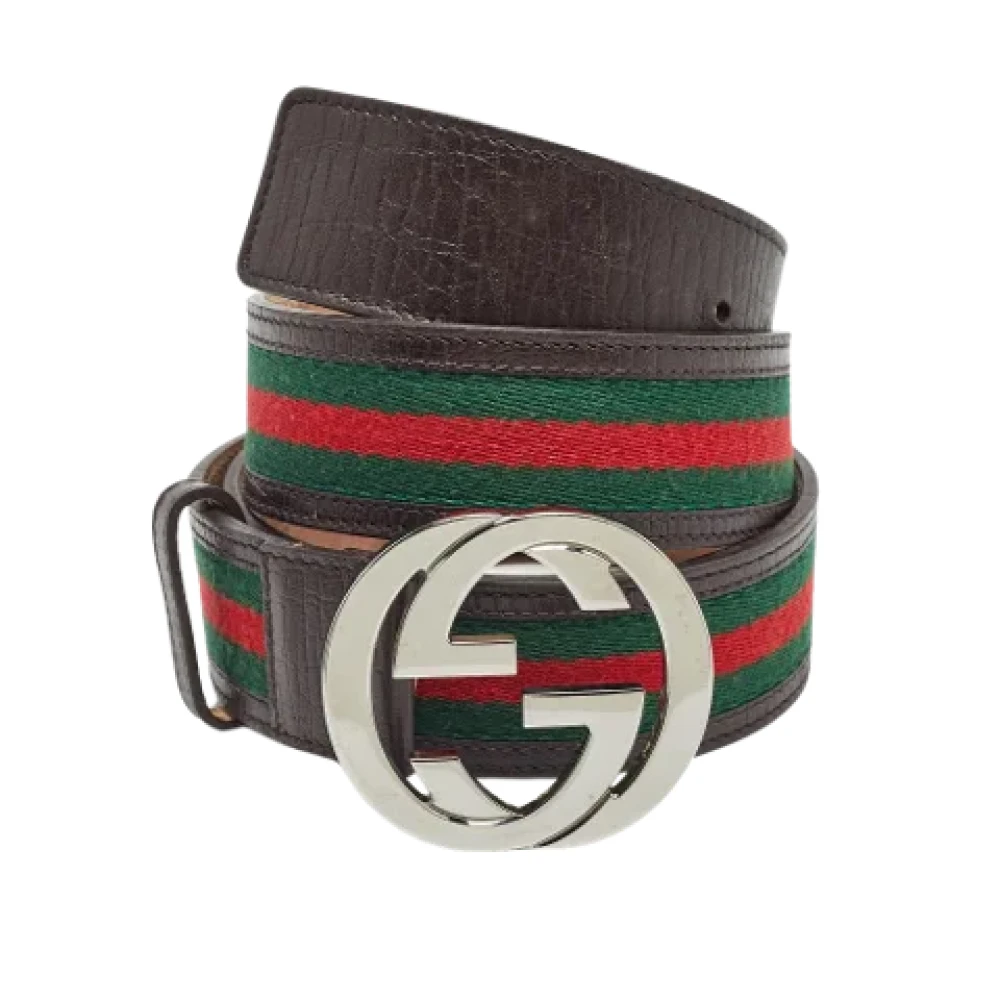 Gucci Vintage Pre-owned Leather belts Brown Heren