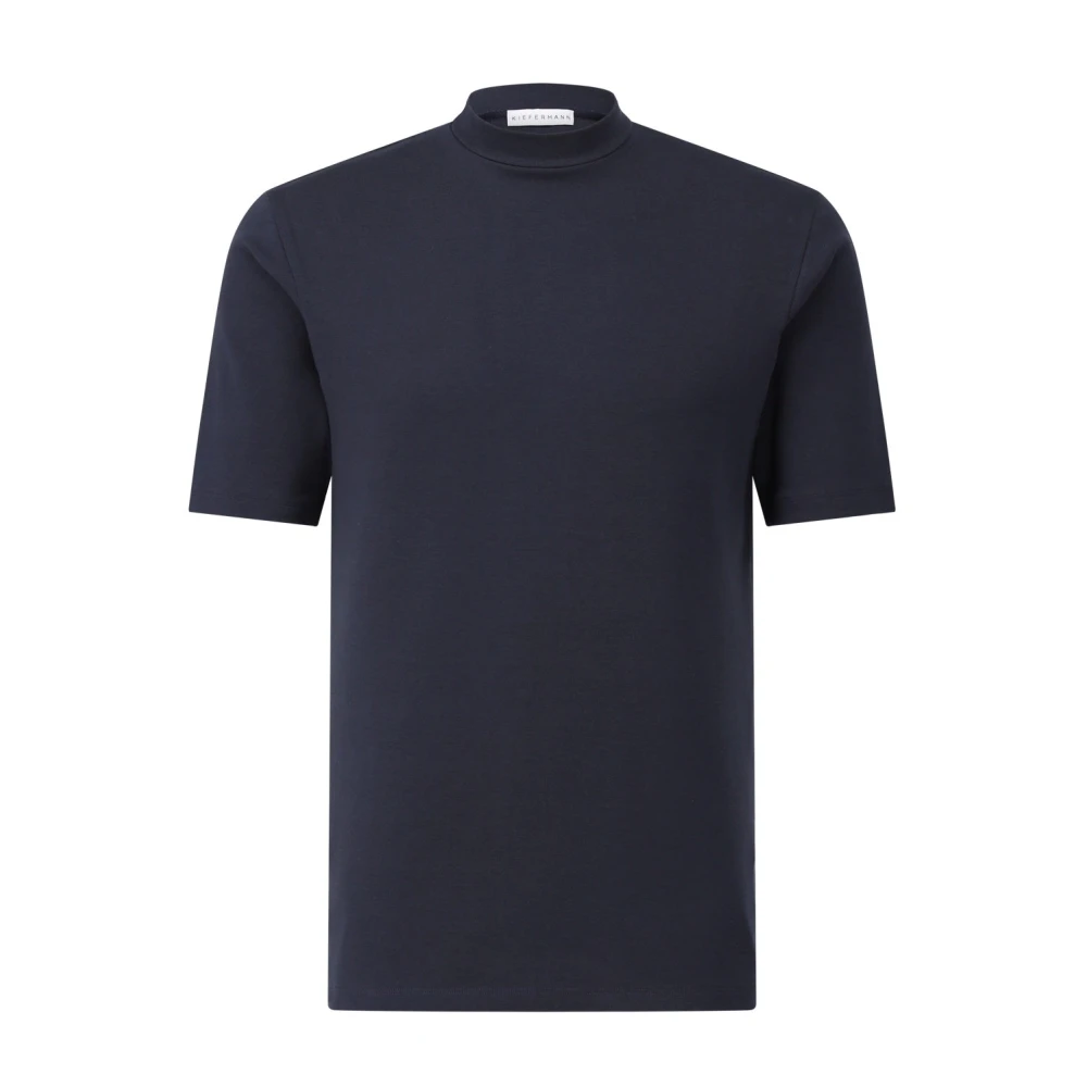 Kiefermann Klassiek Katoenen T-shirt Blue Heren