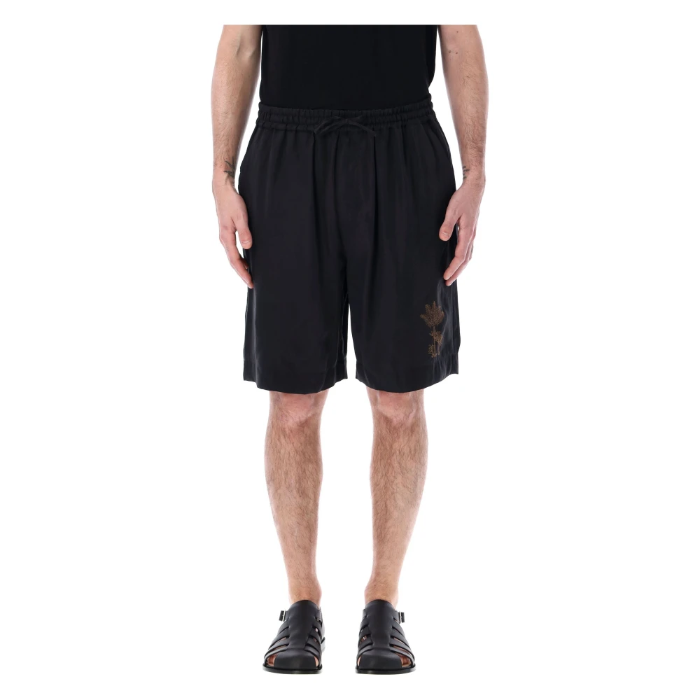 Emporio Armani Modal Shorts Zwart Elastische Taille Black Heren