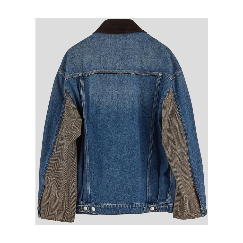 Stella Mccartney Denim Jack Vrouw Modieuze Kleding Blue Dames