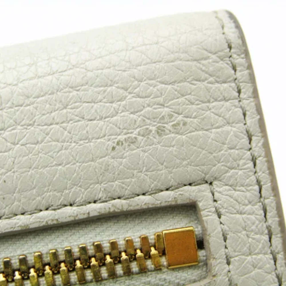Bottega Veneta Vintage Pre-owned Leather wallets Beige Dames
